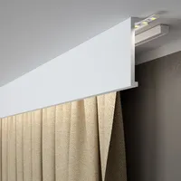 PROVISTON Vorhangleiste Polystyrol 40 x 120 x 2000 mm