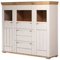 Harper Highboard 161 x 144 x 47 cm Eiche