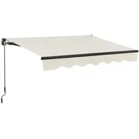 Juskys Gelenkarmmarkise 400 x 300 cm beige