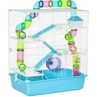 PawHut Kleintierkäfig 59 x 36 x 69 cm Hellblau