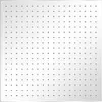 VidaXL Regenduschköpfe 50 x 50 cm Edelstahl silber