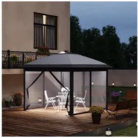 Outsunny Faltpavillon 3,3 x 3,3 m inkl. 4 Seitenteile
