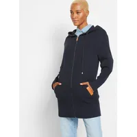 Bonprix Strickmantel BONPRIX, Damen, Gr. 48/50 (XL), blau (dunkelblau),