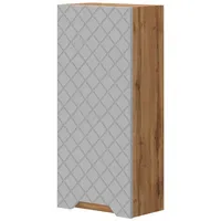 Vicco Badschrank, Grau, Holzwerkstoff, Rechteckig, 20x72.6x33 cm Badezimmer, Badezimmerschränke,