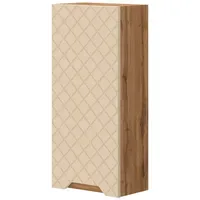 Vicco Badschrank Lotta, Eiche/Kaschmir mit Kachelstruktur, 20 x 72.6