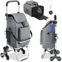 Tectake tectake® Einkaufstrolley, 3-in-1, Nutzung auch als Umhängetasche und