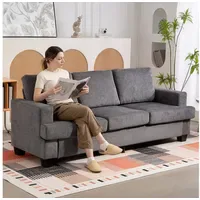 Homcom 3-Sitzer-Sofa-213L x 82B x 90H cm-Grau | Gr.: