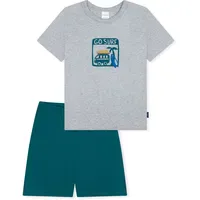 SCHIESSER Pyjama Nightwear in grau-mel | Gr.: 104