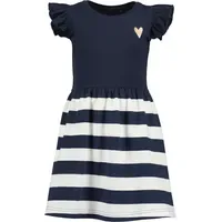 BLUE SEVEN, Mädchen, Kleid gestreift, Mädchen, Gr. 116, blau