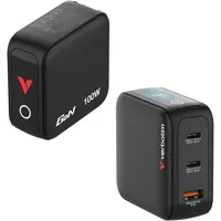 Verbatim Mini GaN Charger 100W Display (EU/UK/US)