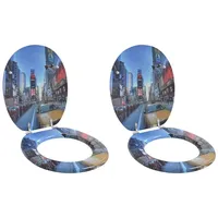 VidaXL WC-Sitz Soft-Close Grau