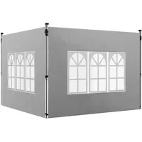 Outsunny Seitenteile für Pavillon 3x3/3x4 m 2 Stück Hellgrau