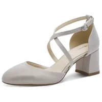 TAMARIS Damen Pumps mit Blockabsatz, metallic, 38 EU