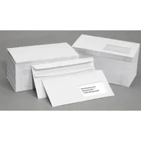 Dundee Briefumschläge DIN lang mit Fenster weiß selbstklebend 25