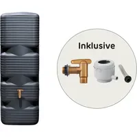 4rain QUADRO Wandtank 170 l graphite grey