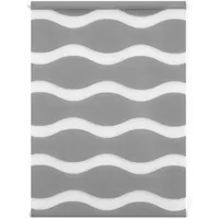 Lichtblick Duo Rollo Welle 45 x 150 cm grau