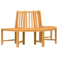 VidaXL Baumbank Halbrund Ø 160 cm Braun