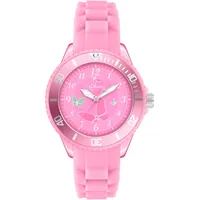 S.Oliver Schmetterling Quarzuhr 34 mm Silikonarmband Rosa