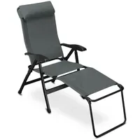 Eloneo Campingstuhl faltbar grau