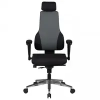 FineBuy QENTIN Stoff Schwarz/Grau