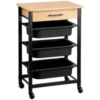 KESPER Küchenwagen, mit 3 Kunststoffbehältern 81.5x47x37cm