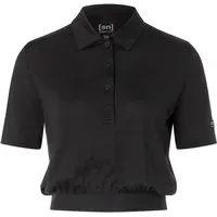 Super.natural W Crop Polo Schwarz L
