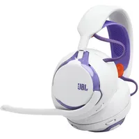 JBL Quantum 650 Wireless Over-Ear-Gaming-Headset, weiss/violett