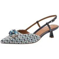 TAMARIS Damen Sling Pump mit Stilettoabsatz, blau, 37 EU