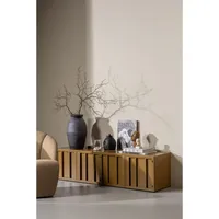 Woood Lowboard WOOOD "WOOOD LEVEL TV-SCHRANK METALL", honiggelb, B:160cm