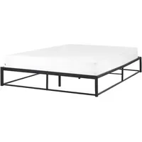 Beliani Bett, Schwarz Metall 160x200 cm