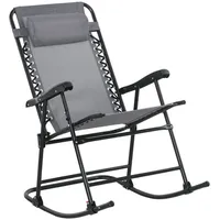 Outsunny Schaukelstuhl 95 x 106 x 64 cm Hellgrau