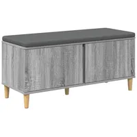 VidaXL Flurbank mit Kissen mit Speicher Graues Sonoma 100