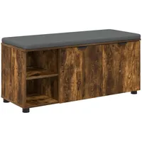 VidaXL Flurbank mit Kissen mit Tür Geräucherte Eiche 100