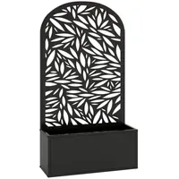 Outsunny Hochbeet Pflanzkasten mit Sichtschutz 61 x 23 x