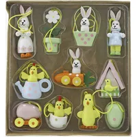 Rodermund Dekohänger Osterfiguren Holz 11 Stück bunt