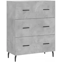 VidaXL Highboard Betongrau 69,5x34x180 cm Holzwerkstoff