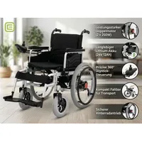 ECONELO Elektrorollstuhl SL-LYD0012 Doppel-Motor 2 × 250W Schwarz