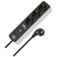 Brennenstuhl Steckdosenleiste 1 St. Schwarz/Weiß