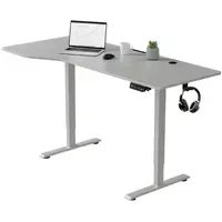 Juskys Schreibtisch 160x75cm Höhenverstellbar Weiß