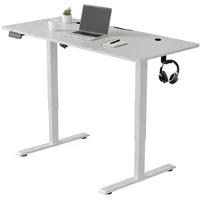 Juskys Schreibtisch 140x60cm Weiß