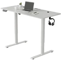 Juskys Schreibtisch 140x60cm Weiß