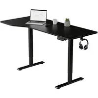 Juskys Schreibtisch 160x75cm Schwarz
