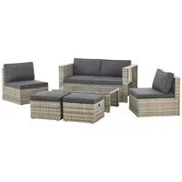 Juskys Salou Loungeset grau