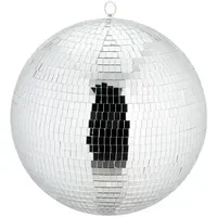 Relaxdays Discokugel, Ø 40 cm, Deko Spiegelkugel zum Aufhängen,