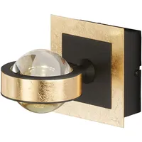 Fischer Leuchten Wandleuchte 16,5 cm (CCT) dimmbar schwarz gold