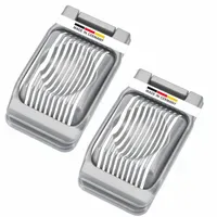 Westmark Eierteiler 2er Set Duplex grau/silber/weiß
