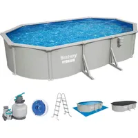 BESTWAY Hydrium Stahlwandpool Komplett-Set 610 x 366 x 122