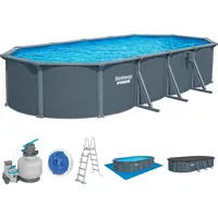 BESTWAY HydriumTM Stahlwandpool Komplett Set 732 x 366 x