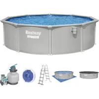 BESTWAY Hydrium Stahlwandpool Komplett-Set Ø 457 x 122 cm