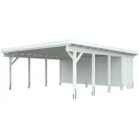 Kiehn-Holz Carport-Geräteraum KIEHN-HOLZ, weiß, Holzwerkstoff, Gerätehäuser, nur für Carport